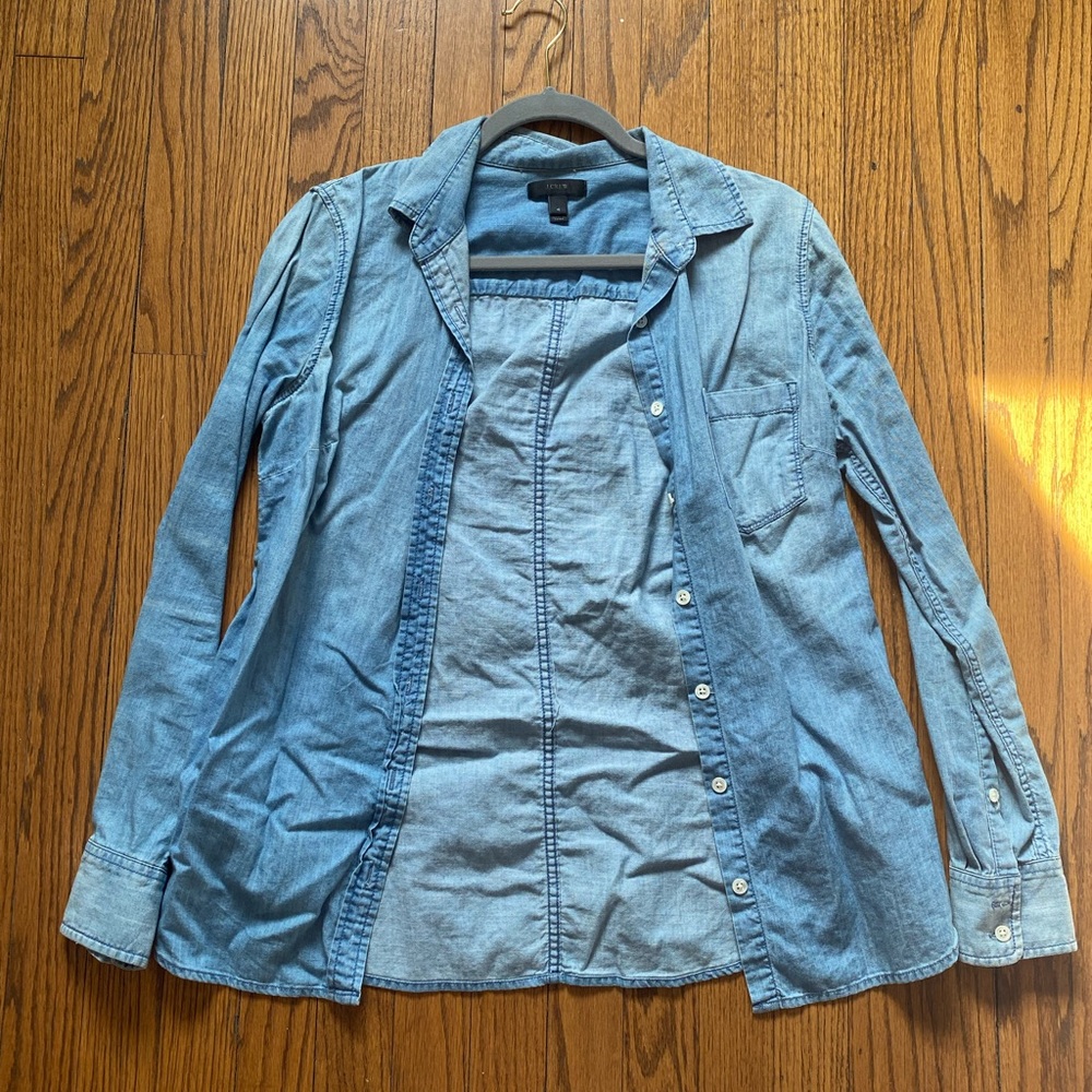 Jcrew chambray/denim button up